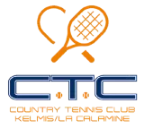 Logo du club de Tennis, Country Tennis Club La Calamine